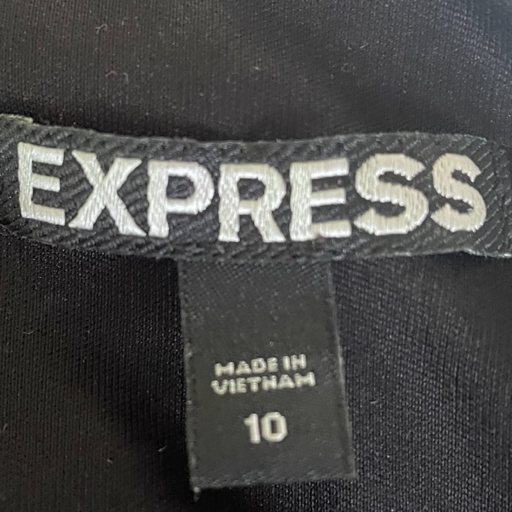 Express Dark Blue Midi Dress with Keyhole in Front - Picture 4 of 5